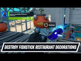 Fortnite season 5 is here, with punch cards now labeled as xp quests. How To Destroy Fishstick Restaurant Decorations Locations In Fortnite Chapter 2 Season 5