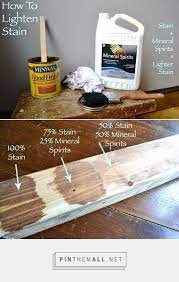 Someone suggested to add paint thinner to it to make it lighter. How To Lighten Stain Angie S Roost Created Via Https Pinthemall Net Staining Wood Staining Staining Furniture Staining Wood Refinishing Furniture