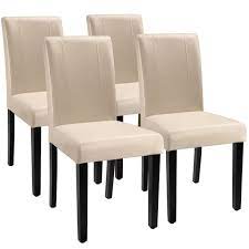 Walnew Set Of 4 Urban Style Pu Leather Dining Chairs With Wood Legs Black Walmart Com Leather Kitchen Chairs Dining Chairs Leather Dining