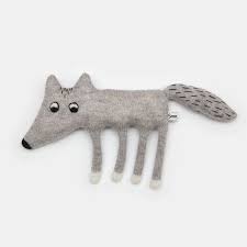 Walter The Wolf Knitted Lambswool Soft Toy Plush Made To Plush Toy Cuddly Toy Soft Toy
