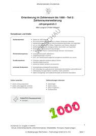 Raumerfahrung und orientierung in der 3. Orientierung Im Zahlenraum Bis 1000 Teil 2 Zahlenraumerweiterung 3 Klasse Edidact