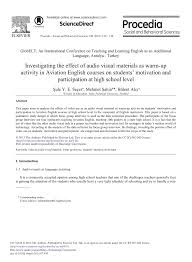 Itu tadi beberapa contoh percakapan menunjukkan perhatian dalam bahasa inggris. Pdf Investigating The Effect Of Audio Visual Materials As Warm Up Activity In Aviation English Courses On Students Motivation And Participation At High School Level