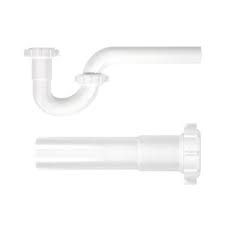 white plastic p trap