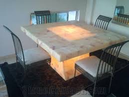 And shades of green landscape architecture. Dining Room Set Beige Onyx Furniture From Mexico Stonecontact Com