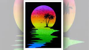 Easy Oil Pastel Drawing For Beginners Sunset Scenery Drawing Youtube In this video i show you how to draw beautiful moonlight scenery, using oil pastels. easy oil pastel drawing for beginners sunset scenery drawing