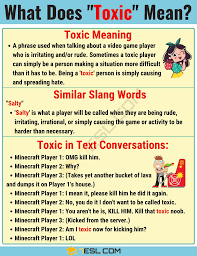 Toxic Meaning What Does Toxic Mean Useful Text Conversations 7esl Slang Words Toxic Meaning Text Conversations