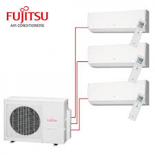 The installation costs are around £1,000 per indoor unit. Fujitsu Three Rooms Wall Mounted Air Conditioning
