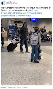 Senator ted cruz decided to hop on a plane to cancun with his family for a vacation while fellow texans are freezing and without power, pictures of him at. Ted Cruz S 2021 Cancun Vacation Know Your Meme
