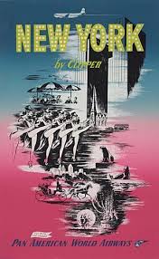 Full Details For Lot 153 Pan Am New York Vintage Travel Posters