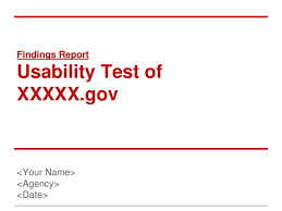 Usability Testing Report Template