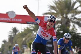 Mathieu van der poel and tom pidcock in action at the nové město world cup in may 2021. Van Der Poel Wins Stage 1 The Adnoc Stage Of The Uae Tour And Wears The First Red Jersey The Uae Tour