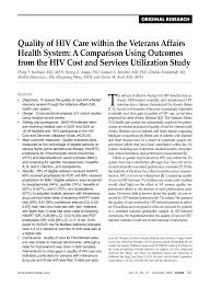 His work is best described as an astoundingly lifelike. Pdf Quality Of Hiv Care Within The Veterans Affairs Health System A Comparison Using Outcomes From The Hiv Cost And Services Utilization Study Hcsus