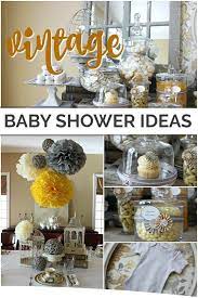 Collage Of Images From A Vintage Style Baby Shower Baby Shower Baby Shower Vintage Baby Boy Shower