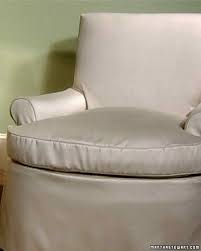 Place the slipcover over the chair to test the fit again before you proceed with sewing the skirt. Making A Slipcover Martha Stewart