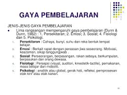 Guru memanggil nombor dan murid membentangkan hasil kerja di transparansi. Gaya Pembelajaran Kalaiselvan A L Patcheyapan Ppt Download