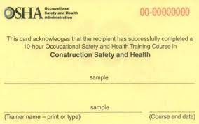 Once issued, an osha card is valid indefinitely. Osha 10 Hour For Construction Carolina Construction School