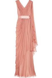 Alberta Ferretti Draped Silk Chiffon Gown Chiffon Gown Red Sleeveless Dress Silk Chiffon Dress