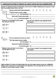 Comparing Fractions By Finding The Lowest Common Denominator 4 Nf 2 Comparing Fractions Fractions Denominator
