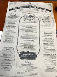 Menu Picture Of The Old Spaghetti Factory Newport Beach Tripadvisor
