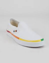 The vans pride month 2021 collection features a handful of timeless faves. Vans Rainbow Foxing Classic Slip On Shoes Whtco 371445167 On Shoes Pride Shoes Rainbow Vans