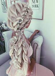 18 Braid Hairstyles That Look So Awesome Page 8 Of 18 Creative Vision Design Long White Hair Wedding Hair Inspiration Hair Styles