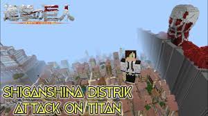 Make sure to grant permission to the mod attack on titan addon for minecraft: Map Attack On Titan Distrik Shiganshina Di Minecraft Pe Review Map Minecraft 13 Youtube
