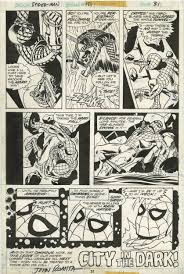 AMAZING SPIDER-MAN #151 FINALE PAGE ( 1975. ROSS ANDRU ) ROMITA INKS,  SHOCKER, in ComicLINK.Com Auctions's CLOSED FEATURED AUCTION HIGHLIGHTS -  022016 Comic Art Gallery Room