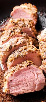 Remove the tenderloin and allow it to rest. Mustard Garlic And Herb Crusted Pork Tenderloin Is Roasted To Perfection And Is Low In Carbs And Ca Tenderloin Recipes Baked Pork Tenderloin Pork Loin Recipes