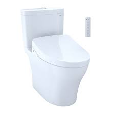 Toto Mw4463056cumfg 01 Cotton White Aquia 0 8 1 Gpf Two Piece Elongated Chair Height Dual Flush Toilet Washlet S550e Softclose Seat Included Toto Washlet Washlet Water Sense