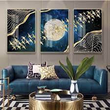 pin by danny debaenst on art decor essential pieces moon wall art wall art canvas painting wall art living room