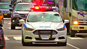Nypd Traffic Police Car Responding Wig Wag Red Lights Youtube