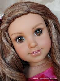 Gianna" OOAK American Girl Doll Custom AG Artist Painted Marisol brown eyes 