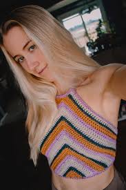 Crochet lemon peel stitch halter top tutorial