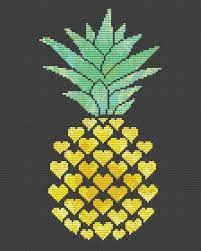 Free pineapple cross stitch pattern that you can stitch up before the summer is over. Pin On Xxcross Stitchxx