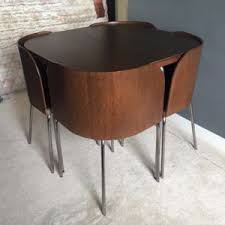 Round Space Saver Dining Table And Chair Set Space Saving Dining Table Compact Dining Table Space Saver Dining Table