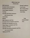 Middle Creek Cafe - Temporary menu. We can't wait to get back ...