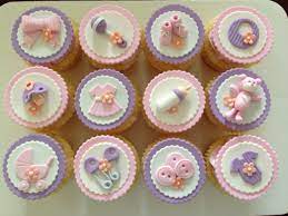 Pink And Purple Baby Shower Cupcakes Baby Shower Purple Custom Cupcakes Baby Shower Cupcakes