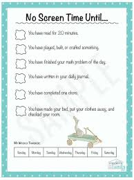 No Screen Time Until Perfect For Kids Print This For Free