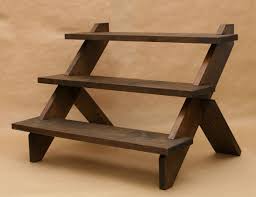 3 Tier Display Shelf Display Riser Store Display Shelf Etsy Tiered Display Shelves Display Risers Display Shelves