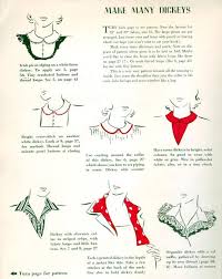 Quality Time Free Vtg Pattern Dickey Peter Pan Collar Dickey Sewing Collars Sewing Patterns Free