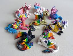 Polymer clay is an extremely versatile sculpting medium that becomes hard after baking. My Mom Just Tried Making Pride Themed Polymer Clay Dragons For Her Etsy I Love Her So Much Dragons