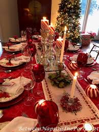 Entertain With A Candy Cane Table Setting For Christmas In 2020 Christmas Table Settings Holiday Table Settings Christmas Table Decorations