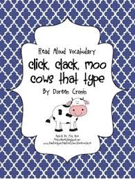 Read Aloud Vocabulary Click Clack Moo Vocabulary Cards Vocabulary Read Aloud