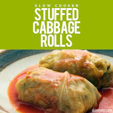 Slow Cooker Stuffed Cabbage Rolls Easy Healthy Dinner Ideas Recipe Recipes Slow Cooker Recipes Food