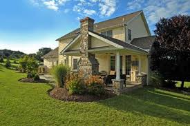 Covered Porch With Fireplace Covered Porch With Stone Hearth Fireplace And Attached Deck Patio Stones Porch Fireplace Porch Remodel