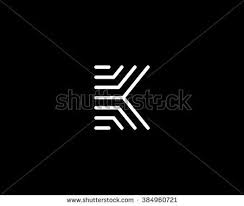 Line Letter K Logotype Abstract Moving Airy Logo Icon Design Ready Symbol Creative Vector Sign Shutterstock Premier Logotype Lettering Logo Icons