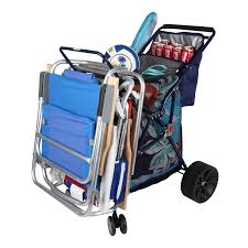 Folding Beach Cart With Cooler Sam S Club Beach Cart Portable Cooler Beach Chairs