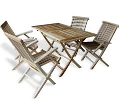 Wooden Dining Set Table And 4 Chairs Outdoor Folding Garden Patio Furniture New Outdoor Chairs Wooden Dining Set Garden Patio Furniture