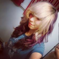 Looking to update brown hair? Wavy Purple Hair Blonde Bangs By Zenwolf4 On Deviantart