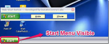 Alt, delete and can see the c: How To Hide Start Menu Icon In Windows Xp